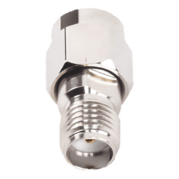 Adaptador en Línea de Conector SMA Macho Inverso a SMA Hembra, Níquel/ Oro/ Teflón.