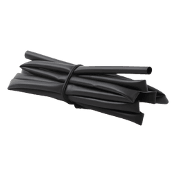 Tubo Termoencogible (Termofit) Negro de 1.2 m, 1/8" de Diámetro, Reduce de 2:1, Poliolefina.