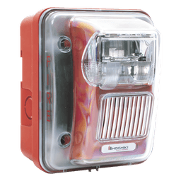 Sirena Estrobo / Intemperie / Montaje Muro / 75 cd / 70-100 dBA / 16-33 VCC / 4.72 x 5.75 x 4.17 in