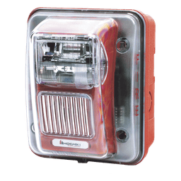 Sirena Estrobo / Intemperie / Montaje Muro / 75 cd / 70-100 dBA / 16-33 VCC / 4.72 x 5.75 x 4.17 in
