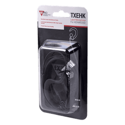 Micrófono-Audífono Profesional / Gancho Ajustable Tipo G / PTT de Solapa / Compatible Kenwood y TXPRO / Cable Kevlar Reforzado