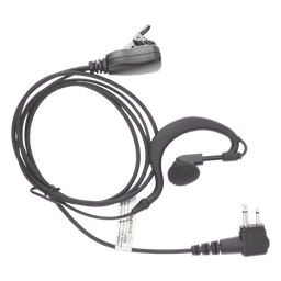 Micrófono-Audífono / Gancho Ajustable Tipo G / PTT de Solapa / Compatible Motorola, Abell, Hytera
