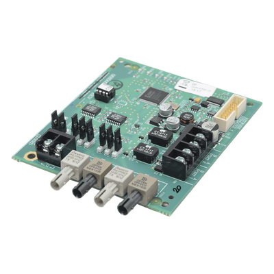 Módulo Repetidor de Red / Fibra Óptica Multimodo 62.5/125 µm / Par Trenzado de Cobre / Topología Bus o Clase A / 24 VDC / UL 864 9na Edición