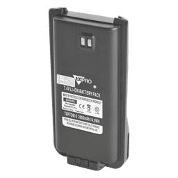 Batería Li-Ion / 7.4V / 2000 mAh / Protección Térmica y Cortocircuito / Celdas Estándar Militar / Policarbonato de Alta Resistencia
