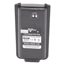 Batería Li-Ion / 7.4V / 2000 mAh / Protección Térmica y Cortocircuito / Celdas Estándar Militar / Policarbonato de Alta Resistencia