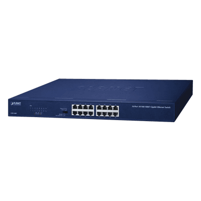 Switch No Administrable Gigabit de 16 Puertos 10/100/1000 Mbps, Con Modo Extendido Para Distancias de Hasta 200 m