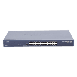 Switch No Administrable Gigabit de 24 Puertos 10/100/1000 Mbps, Con Modo Extendido Para Envió de Datos de Hasta 200 m