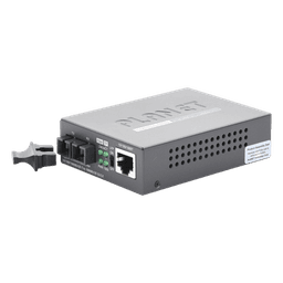 Convertidor de Medios 1000 Mbps UTP/Fibra Óptica Mono-Modo Hasta 20 Km, Conector SC