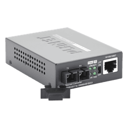 Convertidor de Medios 1000 Mbps UTP/Fibra Óptica Mono-Modo Hasta 20 Km, Conector SC