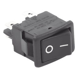 Interruptor Rocker DPST On-Off,  250 Vca.,10 Amp.,