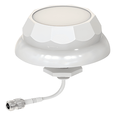 Antena domo / 2.4 GHz / 3 dBi / N-hembra / 11.9 x 5.3 cm / 210 km/h viento / 0.39 x 0.17 ft