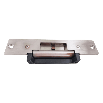 Contrachapa Eléctrica / Fuerza de Sujeción 500 kg / 12 VCC / Sensor de Puerta NO/NC/COM / Modo Falla Seleccionable / -10 a 55°C / Uso Interior