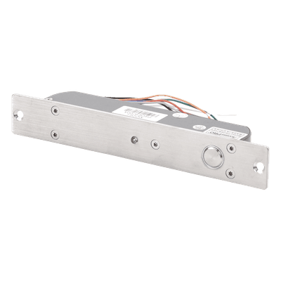Cerradura de Perno 2000 kg de sujeción/ Abierta en caso de falla (Fail Safe)/ Con temporizador y Sensor de puerta