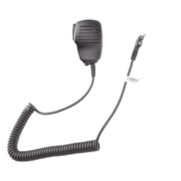 Micrófono-Bocina de Solapa / Cable Kevlar Reforzado / Jack 3.5 mm Auricular / PTT Táctil / Clip Rotativo 360°