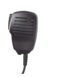 Micrófono-Bocina de Solapa / Cable Kevlar Reforzado / Jack 3.5 mm Auricular / PTT Táctil / Clip Rotativo 360°