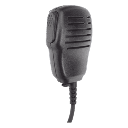 Micrófono-Bocina de Solapa / Cable Kevlar Reforzado / Jack 3.5 mm Auricular / PTT Táctil / Clip Rotativo 360°