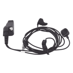 Micrófono-Audífono Profesional / Cancelación de Ruido / Cable Kevlar 20 kg / PTT de Anillo / Compatible Kenwood Serie 80/90/140/180/NX