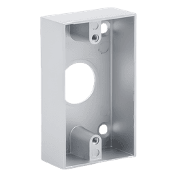 Caja de Montaje para Botón de Salida / Aleación de Zinc Cromada / Superficie / 85 x 50 x 25 mm