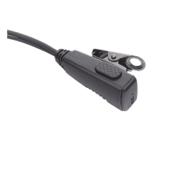 Micrófono-Audífono Profesional / Gancho Ergonómico / Cable de Resorte / Conector 2 Pines / PTT de Solapa