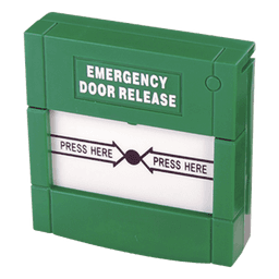 Botón de Emergencia Manual / Cubierta Enclavada / Contacto NO/NC / 24 VCC / 85 x 85 x 50 mm