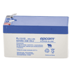 Batería 12 Vcc / 1.2 Ah / UL / Tecnología AGM-VRLA / Para uso en equipo electrónico Alarmas de intrusión / Incendio/ Control de acceso / Video Vigilancia / Terminales F1 / Cargador recomendado CHR-80.