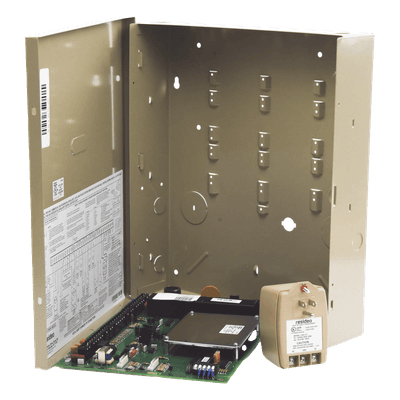 Panel de alarma de intrusión comercial particionado, hasta 128 zonas cableadas, V-Plex e inalámbricas, 8 particiones, compatible con AlarmNet y Total Connect