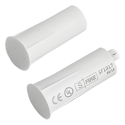 Contacto Magnético de Empotrar / GAP 19 mm / Switch NC / Puertas y Ventanas de Madera y Aluminio / Color Blanco / 12VCC