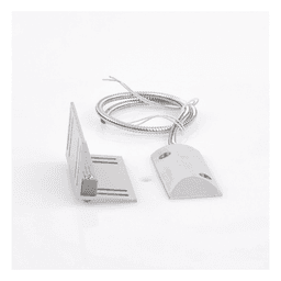Contacto Magnético para Piso Uso Rudo / GAP 75 mm (3 in) / Cable Blindado 55 cm / 12 VCC / 0.5 A / Placa de Montaje en L