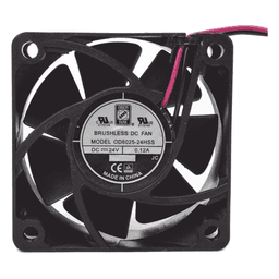 Ventilador Axial Anticondensante / 60 x 60 x 25 mm / 24 Vdc / 25.0 CFM / 4500 RPM / 2.9 W / Cojinete Sellado