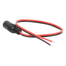 Cable de Alimentación DC / Conector Hembra 5.5 mm/2.1 mm / Puntas Libres / 28.5 cm / Polaridad Codificada / 12 VCC