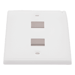Placa de Pared de 2 Puertos, Keystone, Color Blanco