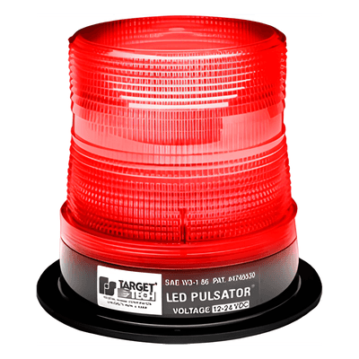 Burbuja PULSATOR LED clase 2 color rojo, montaje permanente