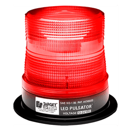 Burbuja PULSATOR LED clase 2 color rojo, montaje permanente