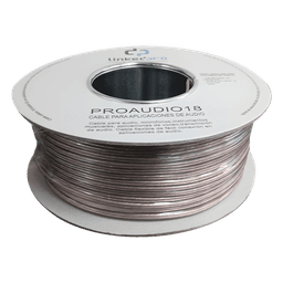 Cable 18/2 para audio, perfecto para bocinas y micrófonos, bobina de 152M(500ft)