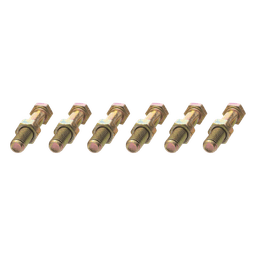 Paquete de 6 Tornillos Grado 5 con Tuercas Tropicalizadas de 3/8" x 2".