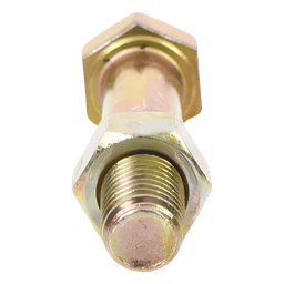 Paquete de 6 Tornillos Grado 5 con Tuercas Tropicalizadas de 3/8" x 2".
