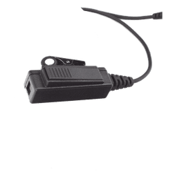 Micrófono-Audífono de 2 Hilos / Tubo Acústico Transparente / Grado Médico / PTT Separado / Conector Multipin