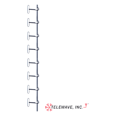 Antena Base UHF, de 8 Dipolos, Rango de Frecuencia 406 - 512 MHz.