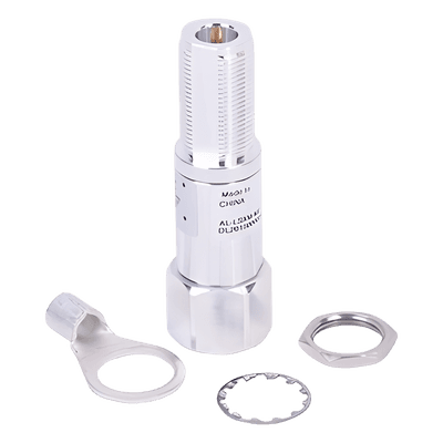 Protector RF Coaxial / Frecuencia 2000-6000 MHz / Filtro Pasa Alta con Bloqueo DC / Conector N-Macho / Pérdida de Inserción 0.1 dB