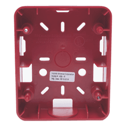 Caja Trasera Resistente a la Intemperie, Roja (para usar con la serie de estrobos HE) (0500-06360) De Hochiki 