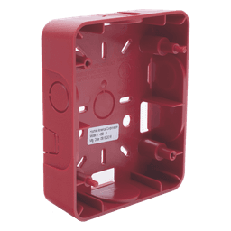 Caja Trasera Resistente a la Intemperie, Roja (para usar con la serie de estrobos HE) (0500-06360) De Hochiki 