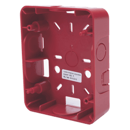Caja Trasera Resistente a la Intemperie, Roja (para usar con la serie de estrobos HE) (0500-06360) De Hochiki 