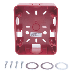 Caja Trasera Resistente a la Intemperie, Roja (para usar con la serie de estrobos HE) (0500-06360) De Hochiki 