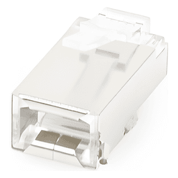 Conector RJ45 para Cable FTP/STP Categoría 5E - Blindado con Pin a Tierra