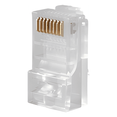 Conector RJ45 / Cat6 / UTP / Sin Blindaje / Interior / Paquete 100 Piezas