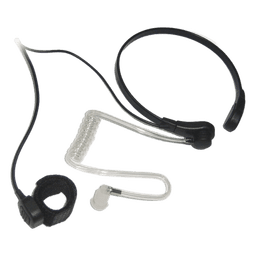 Micrófono de Garganta / Cancelación de Ruido / Tubo Acústico Grado Médico / PTT Anillo Ajustable / Cable Kevlar Reforzado / Compatible ICOM IC-F50/F60/3161/4161