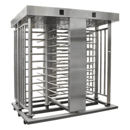 Torniquete de Cuerpo Completo / Doble Acceso / Acero Inoxidable 304 / 30 Personas/min / Interior/Exterior / 4 Ejes de Seguridad / 2.31 x 1.46 x 2.2 m (7.58 x 4.79 x 7.22 ft) / 800 kg (1763.7 lb)