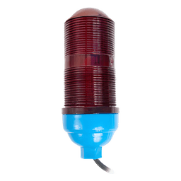 Lámpara de Obstrucción Básica con Globo Rojo de Policarbonato (Con Foco).