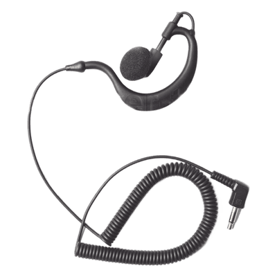 Audífono Monoaural / Conector 3.5 mm / Gancho Hipoalergénico Grado Médico / Cable Reforzado con Kevlar / Compatible con Radios y Micrófono-Bocina