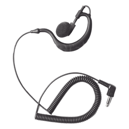 Audífono Monoaural / Conector 3.5 mm / Gancho Hipoalergénico Grado Médico / Cable Reforzado con Kevlar / Compatible con Radios y Micrófono-Bocina